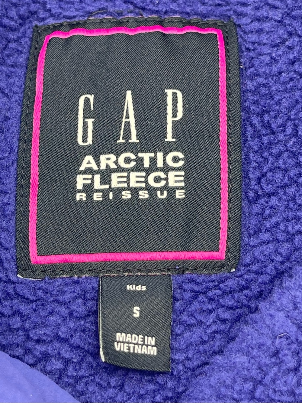GAP Kids Arctic Fleece 1/4 Snap Pullover in Cobalt Sz Small 6-7 Cozy Casual - Picture 5 of 9